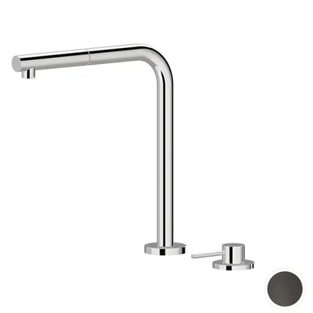 Newform XT Смеситель для кухни, на 1 отв., излив: 22см., цвет: PVD Brushed Gun metal