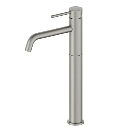 Newform XT Смеситель для раковины, 1 отв., высокий, длинный излив, цвет: carbon satin titanium satin