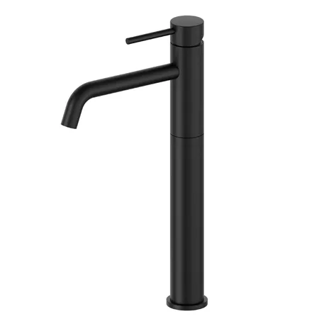 Newform XT Смеситель для раковины, 1 отв., высокий, длинный излив, цвет: carbon satin черный матовый