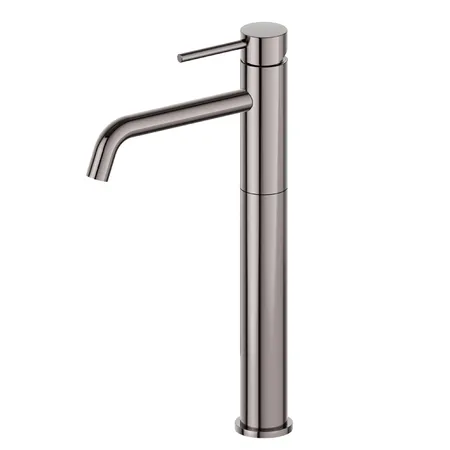Newform XT Смеситель для раковины, 1 отв., высокий, длинный излив, цвет: carbon satin PVD gun metal