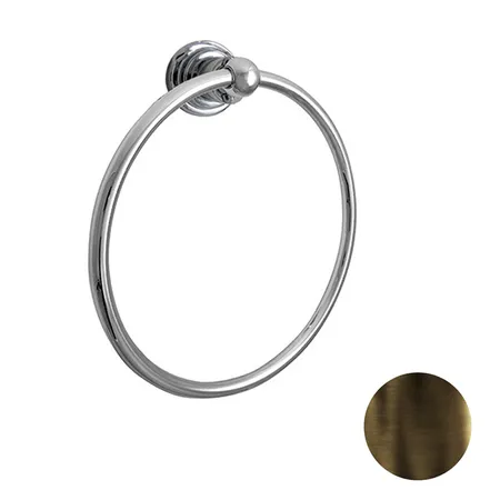 Nicolazzi Accessori Полотенцедержатель кольцо 19.5см., подвесной, цвет: тёмная бронза