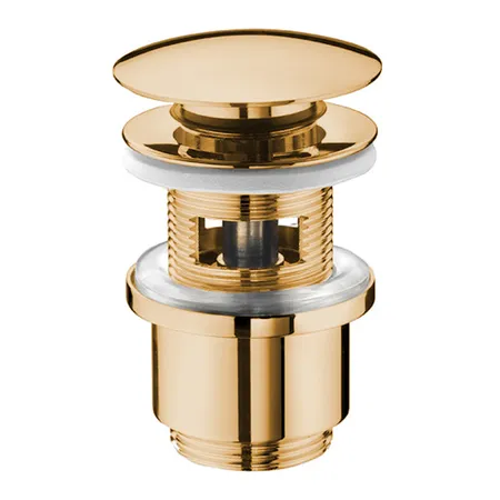 Nicolazzi Complementi Сливной донный клапан 1”1/4 “clic-clac, цвет: золото 24к