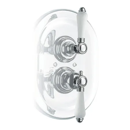 Nicolazzi Petit Mont Blanc Встраиваемый смеситель, 3/4” с запорным вентилем, цвет: хром, ручки Petit Mont Blanc