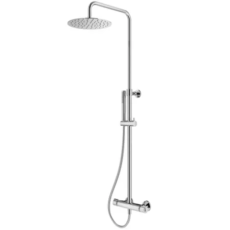 Plumberia Selection IXO Душевая стойка, верхний душ 25см., с термостатическим смесителем, ручной душ, шланг 150см, цвет: хром