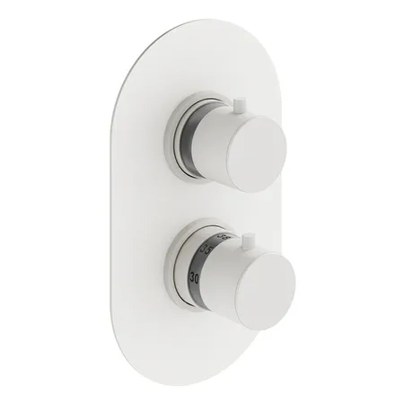 Plumberia Selection IXO Смеситель для душа, встраиваемый, термостатический, на 3 выхода, цвет:  белый матовый