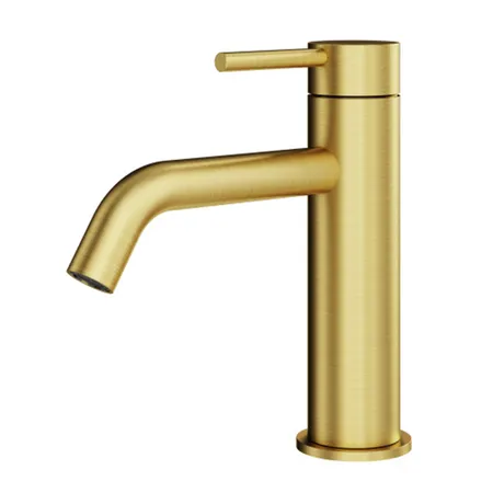 Plumberia Selection IXO Смеситель для раковины, на 1 отв, цвет: золото брашированное