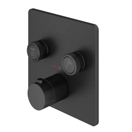 Plumberia Selection PSBOX Смеситель для душа, встраиваемый, на 2 выхода,  цвет: черный матовый