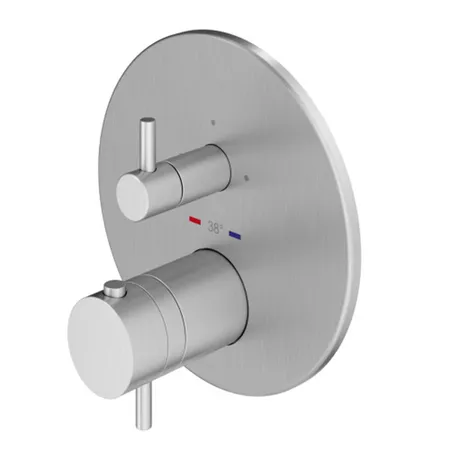 Plumberia Selection PSBOX Смеситель для душа, встраиваемый, термостатический, на 3 выхода, цвет: хром