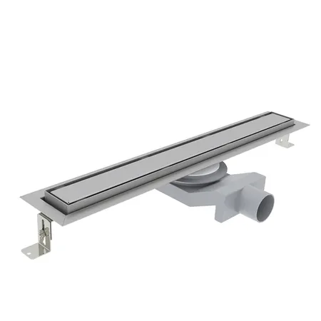 Plumberia Selection Трап душевой PS IN-TILE 6x90 2устор. накладка из нерж.стали, комбинир.затвор с горизонт. Выпуском Ду 50мм,40л/мин, цвет: нержавеющая сталь