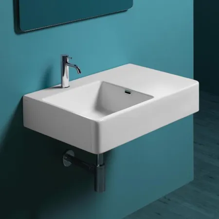 QU75Sx1 bi SIMAS Top e lavabi d'arredo Раковина 75х45 см, 1 отв., цвет: белый