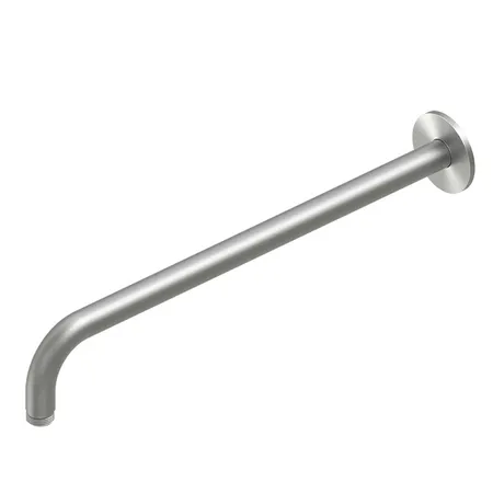 QuadroDesign Держатель верхнего душа, 40см, настенный, цвет: brushed stainless steel