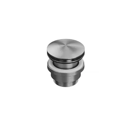QuadroDesign Донный клапан для раковины, Up&down, цвет: Brushed Stainless Steel