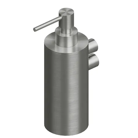 QuadroDesign Дозатор для жидкого мыла, подвесной, цвет: Brushed Stainless Steel