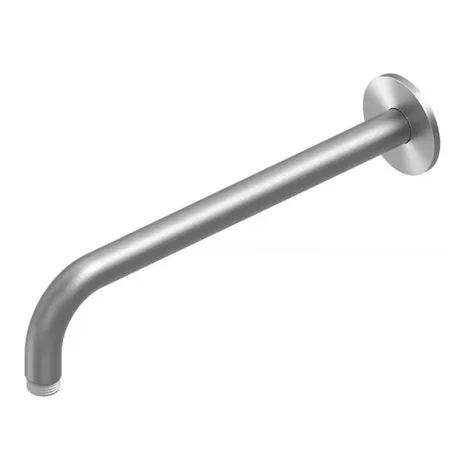 QuadroDesign Кронштейн для верхнего душа 30см., настенный, цвет: Brushed Stainless Steel