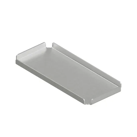 QuadroDesign Поднос 24.5х11х1.9см., подвесной, цвет: Brushed Stainless Steel