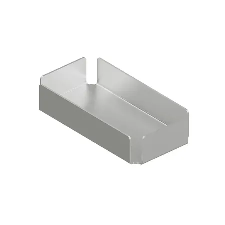QuadroDesign Поднос 25.3х12.8х5.3см., подвесной, цвет: Brushed Stainless Steel