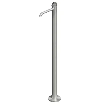 QuadroDesign Source Смеситель для раковины, напольный, цвет: Brushed Stainless Steel