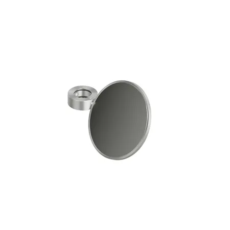 QuadroDesign Зеркало косметическое для излива или душевой штанги, цвет: Brushed Stainless Steel