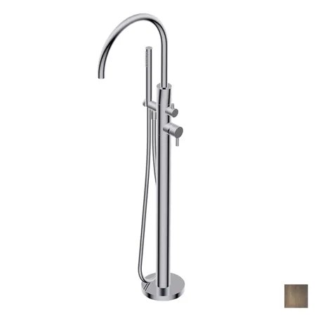 Ritmonio Diametro35 S Смеситель для ванны, напольный, цвет: Brushed Dark Bronze