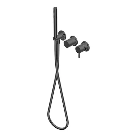 Ritmonio Diametro35 S Смеситель для ванны, встраиваемый, на 2-3 источника, цвет:  Brushed Black Chrome