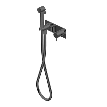 Ritmonio Toilet accessories Гигиенический душ, со смесителем, внешняя часть, цвет: Brushed Black Chrome