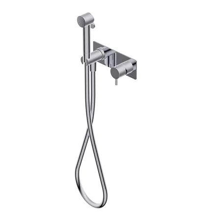 Ritmonio Toilet accessories Гигиенический душ, со смесителем, внешняя часть, цвет: Brushed