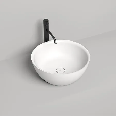 Salini Alda 02 Раковина 42.5х42.5х15.5см., накладная, без отв., S-Sense, цвет: белый