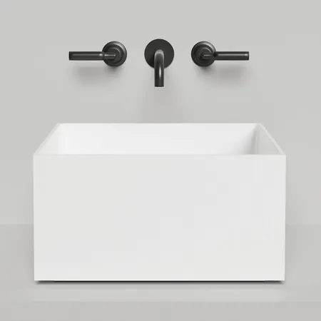 Salini Armonia Раковина 45x45x25см., без отв., накладная, S-Sense, цвет: белый глянцевый