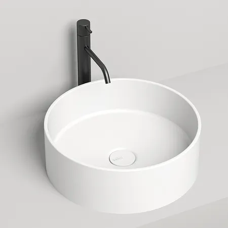 Salini Armonia Раковина накладная 45х45х15cм, без отв., без перелива, S-Stone, цвет: белый матовый
