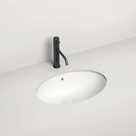 Salini MAREA 12 Раковина врезная снизу 545х375х187мм, без отв., без перелива, S-Sense, цвет: белый матовый