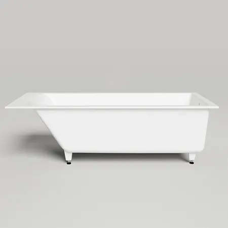 Salini Cascata KIT Встраиваемая ванна 170х70х60см., донный клапан "Click-Clack" белый, сифон, ножки, мат-л: S-Sense, цвет: белый матовый