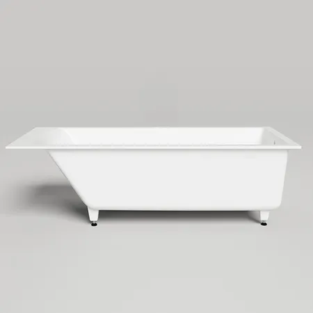 Salini Cascata Встраиваемая ванна 170x70x55.2см., ножки, мат-л: S-Stone, цвет: белый матовый