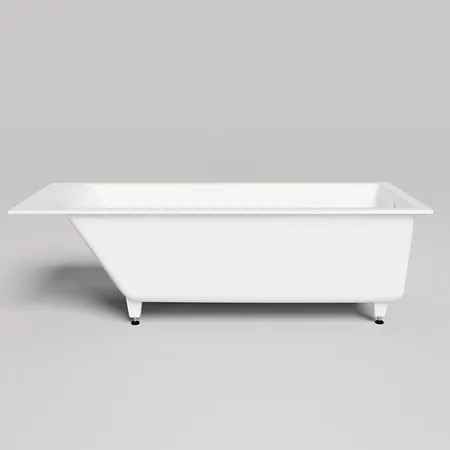 Salini Cascata Встраиваемая ванна 170x70x55.2см., ножки, мат-л: S-Sense, цвет: белый матовый