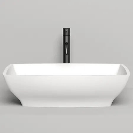 Salini Gloria Раковина 60x38x15см., без отв., накладная, S-Sense, цвет: белый глянцевый