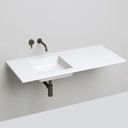Salini Marea Раковина врезная снизу 42х42х13cм, без отв., без перелива, S-Stone, цвет: белый матовый