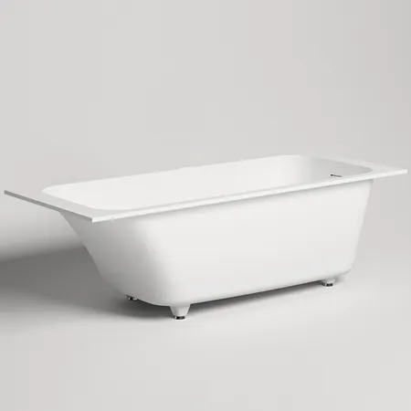 Salini Orlanda KIT Встраиваемая ванна 170х80х60cм, "Up&Down", сифон, щелевой слив-перелив, S-Stone, цвет: белый матовый