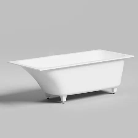 Salini Orlanda KIT Встраиваемая ванна 170х75х60cм., "Up&Down", сифон, щелевой слив-перелив, мат-л: S-Sense, цвет: белый матовый