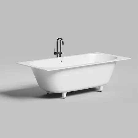 Salini Ornella Axis 190 Встраиваемая ванна 190х90х60см, прямоугольная, материал: S-Sense, цвет: белый глянцевый