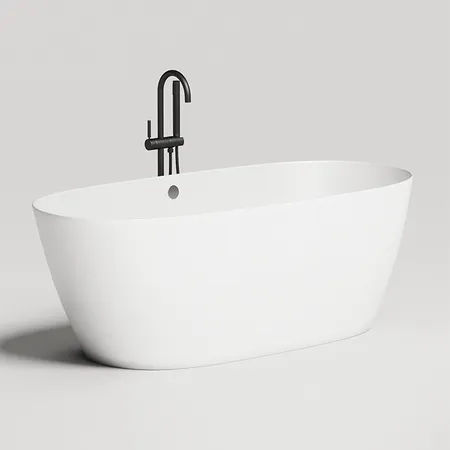 Salini Sofia Light Ванна отдельностоящая 165х75х60см, с отверстием перелива, материал: S-Sense, цвет: белый глянцевый