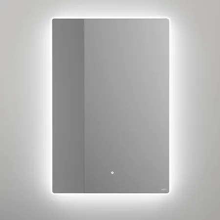 Salini Зеркало для ванны OMBRA 70х90х2.5см., с LED подсветкой, влагостойкое AGC Сrystalvision, сенс. выкл., крепления, обогрев, антизапот.