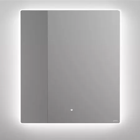 Salini Зеркало для ванны OMBRA 90х90х2.5см., с LED подсветкой, влагостойкое AGC Сrystalvision, сенс. выкл., крепления, обогрев, антизапот.