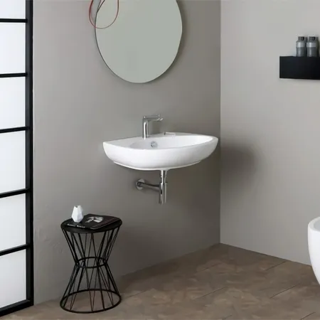 Simas Bormio Раковина 66х51 см, 1 отв., цвет: белый