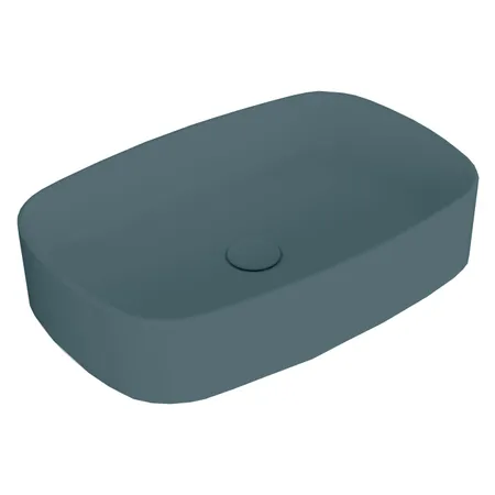Simas Foriu Раковина накладная 60х40х13cм., без отв., цвет: Navy matt