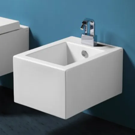 SIMAS Frozen Биде подвесное 38х51см, с 1 отв. под смеситель, цвет: белый