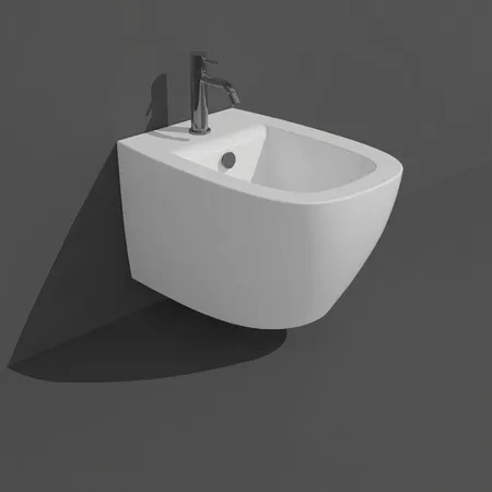 Simas Juniper Биде подвесное 53,5x370xh32см., с 1 отв., цвет: белый глянец