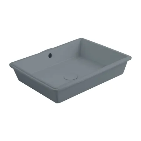 Simas Lavabi d'arredo Раковина 48х37см., встраиваемая под столешницу, без отв., с переливом, цвет: Cemento matt