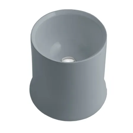 Simas Sharp раковина накладная высокая , d42см h 44 см, без отв., цвет: cemento matt