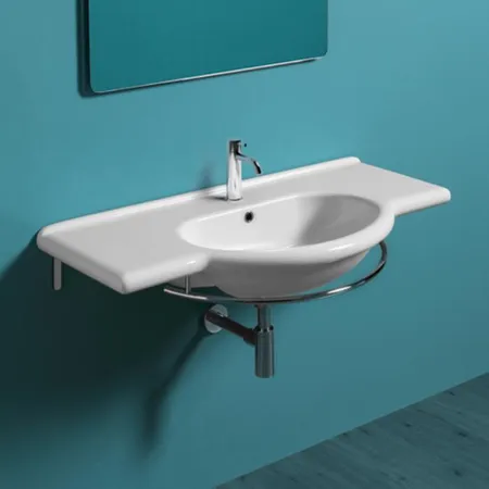 SIMAS Top e lavabi d'arredo Раковина-консоль 105 см, 1 отв., цвет: белый