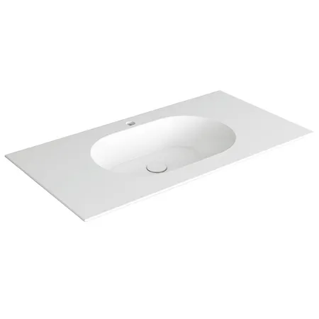 SIMAS WAVE Раковина на столешницу 100x50xh14.5 см, с 1 отв., цвет: белый