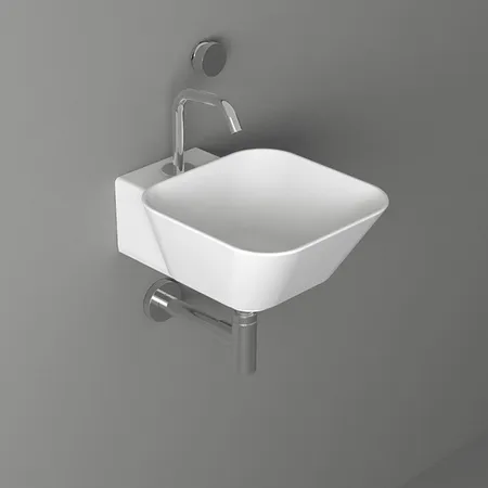 Simas Wave Раковина 33.5х43х16.5 см, 1 отв., накладная/подвесная, цвет: белый